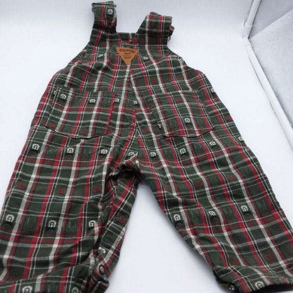 OshKosh B'Gosh Infant Baby Boys Western Theme Overalls Size 12 Months - Picture 6 of 12